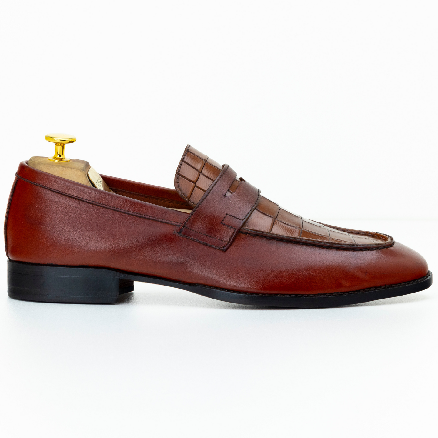 The Brook | Alligator Penny Loafers