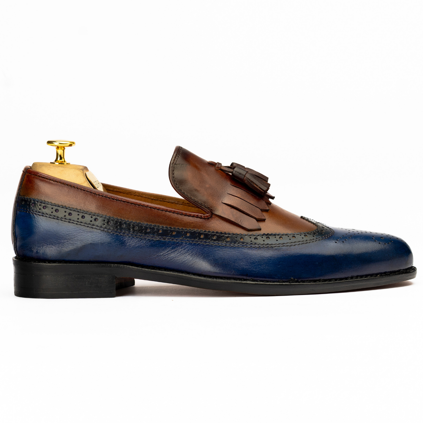 The Norwin | Two Tone Brogue Tassel Loafers