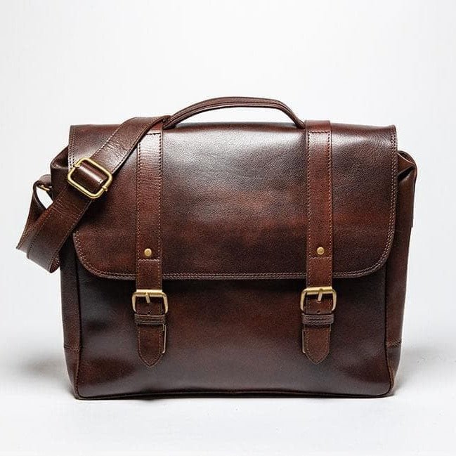 Coarse Leather Messenger 2.0 - Antique Brown