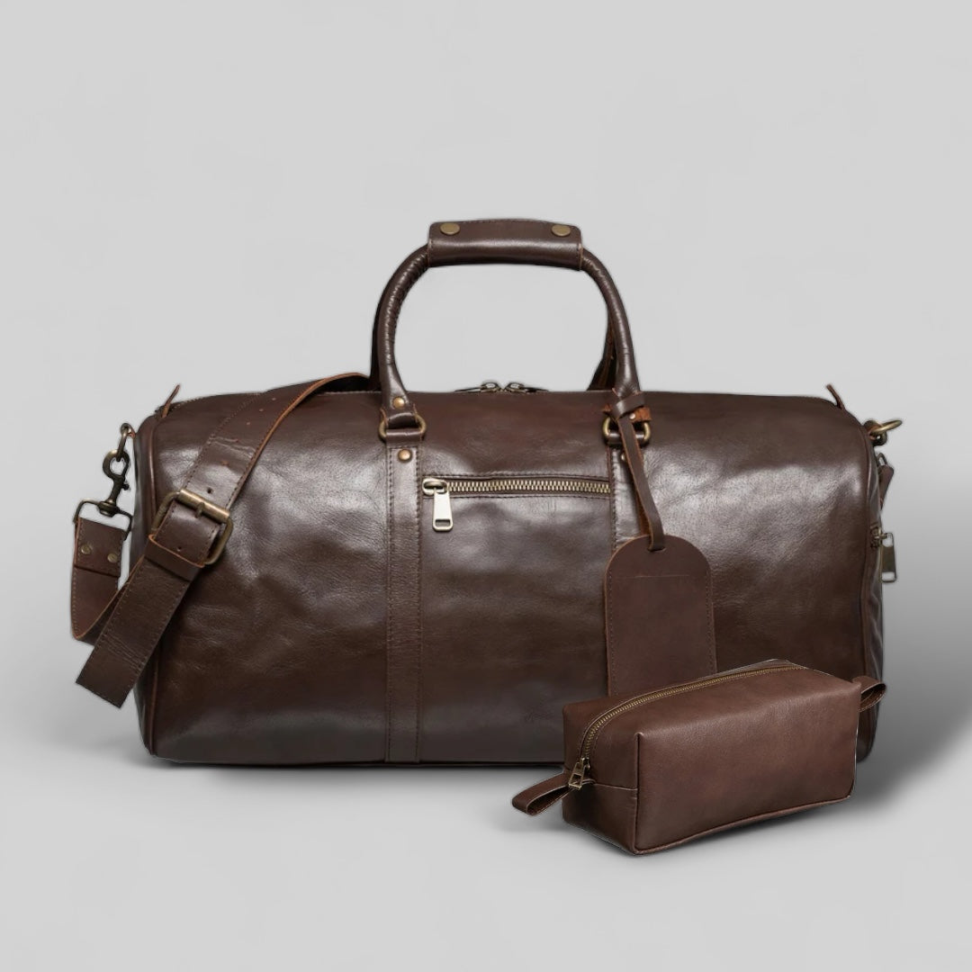Executive Traveler Gift Set - Antique Brown