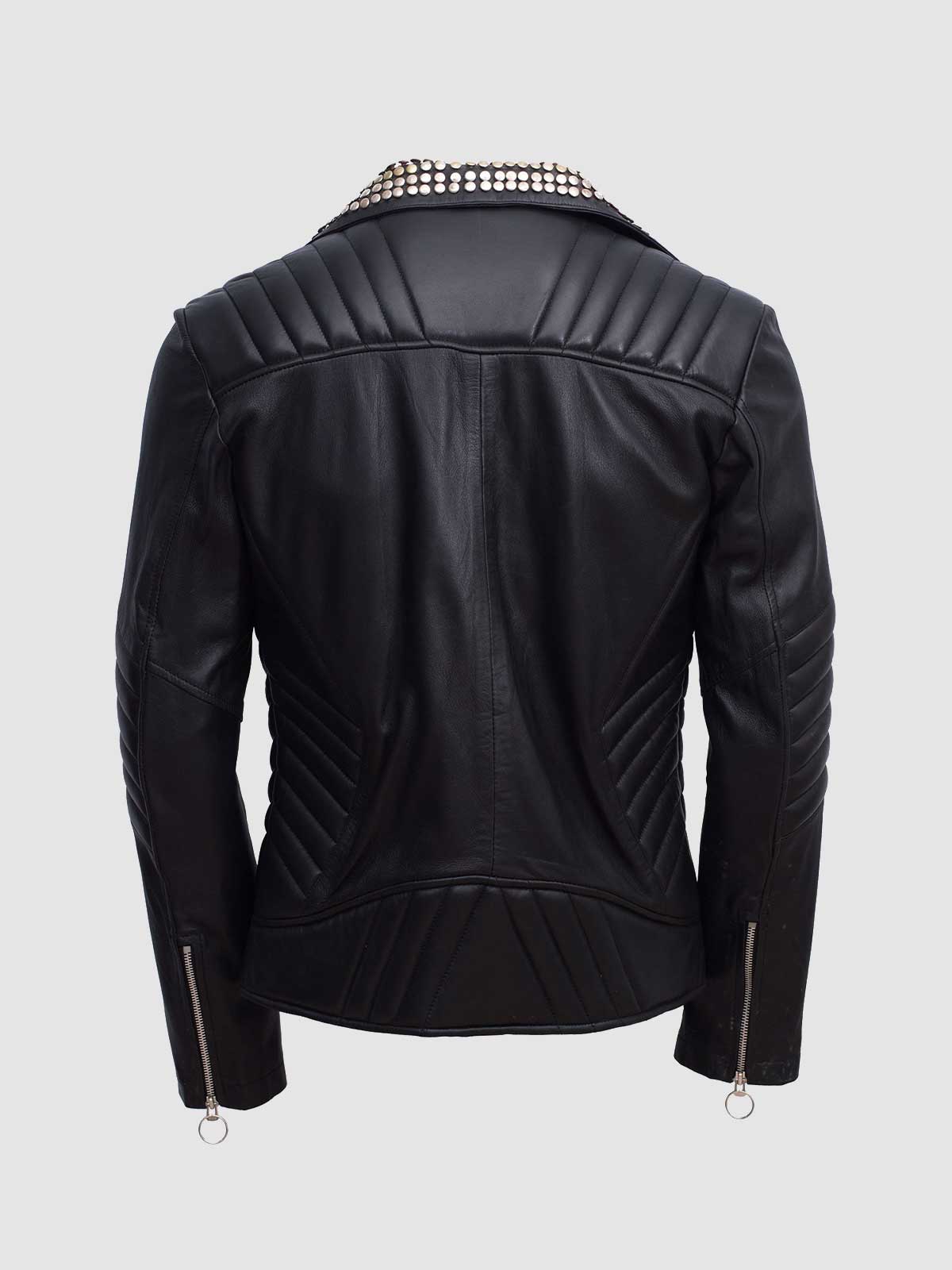 Classic Spiked Leather Jacket