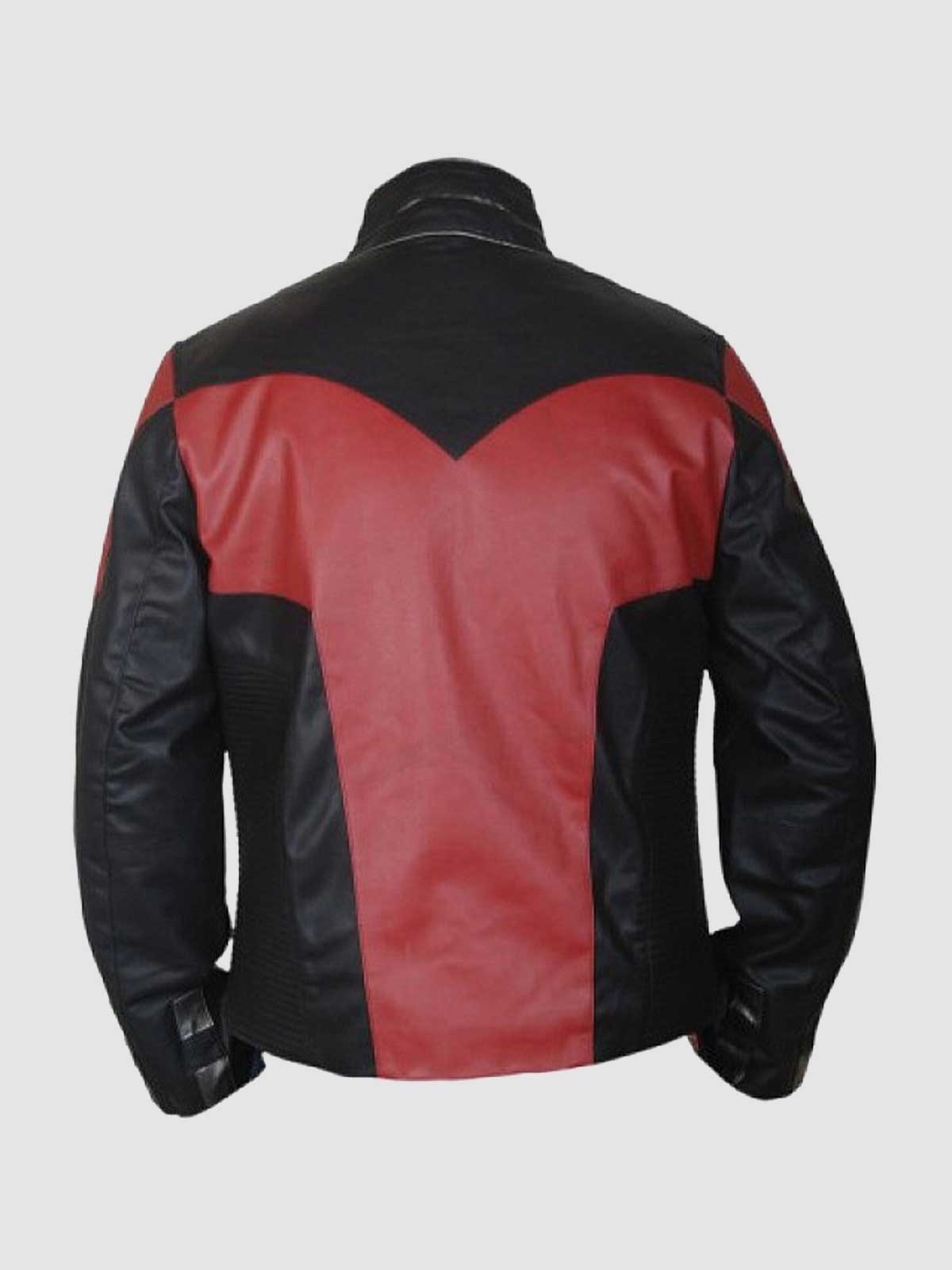 Red & Black Moto Jacket