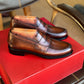 Brown Patina Penny Loafers