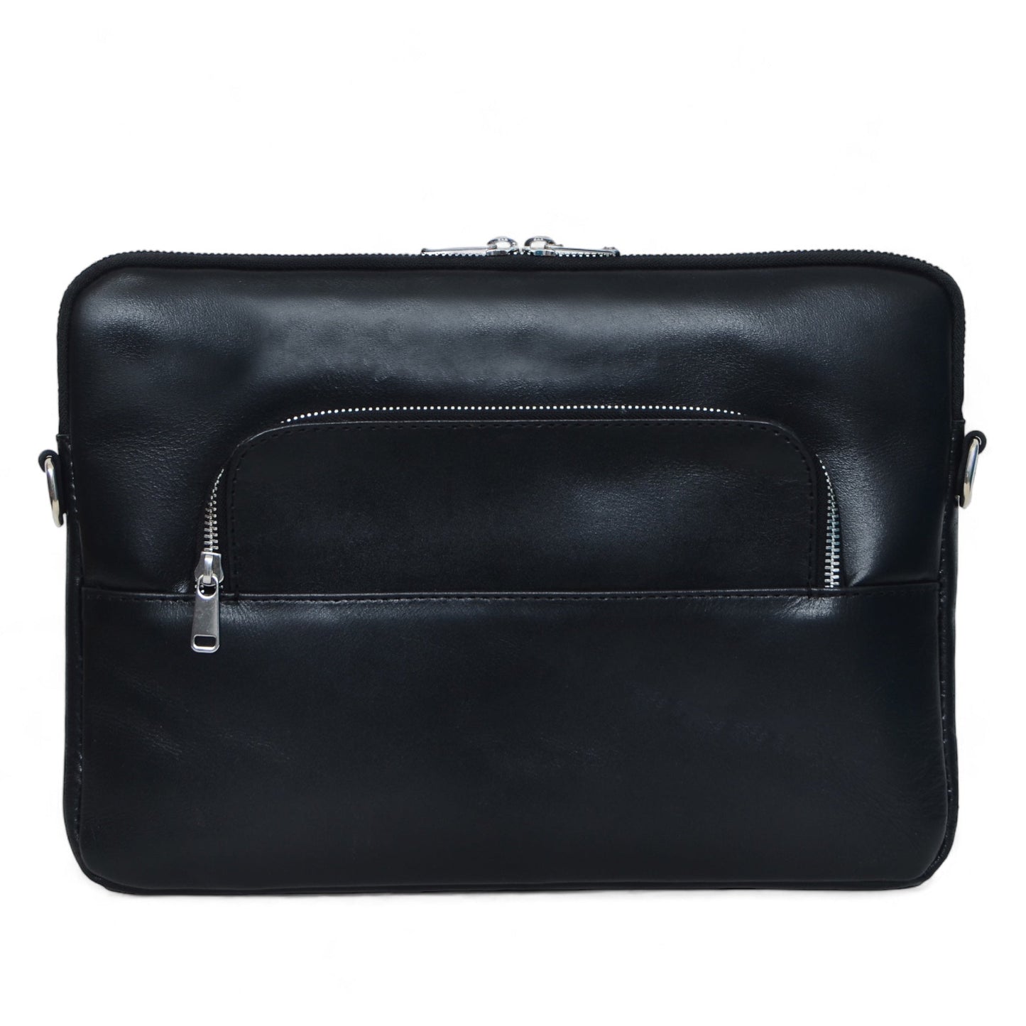 Tech Leather Laptop Sleeve - Black