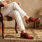 The Rellin | Red Men's Leather Oxford Shoes