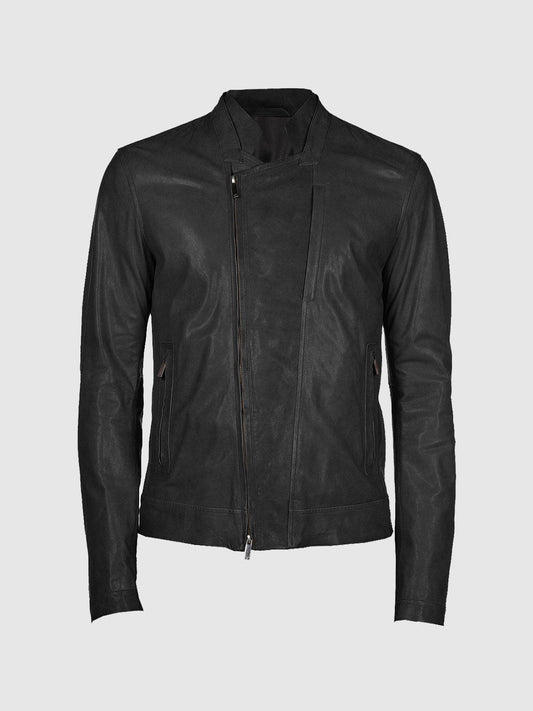 Rogue Men's Black Leather Jacket