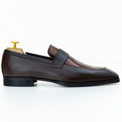 The Ellis | Two Tone Brown Loafers