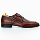 The Ansel | Brown Leather Double Monk Strap