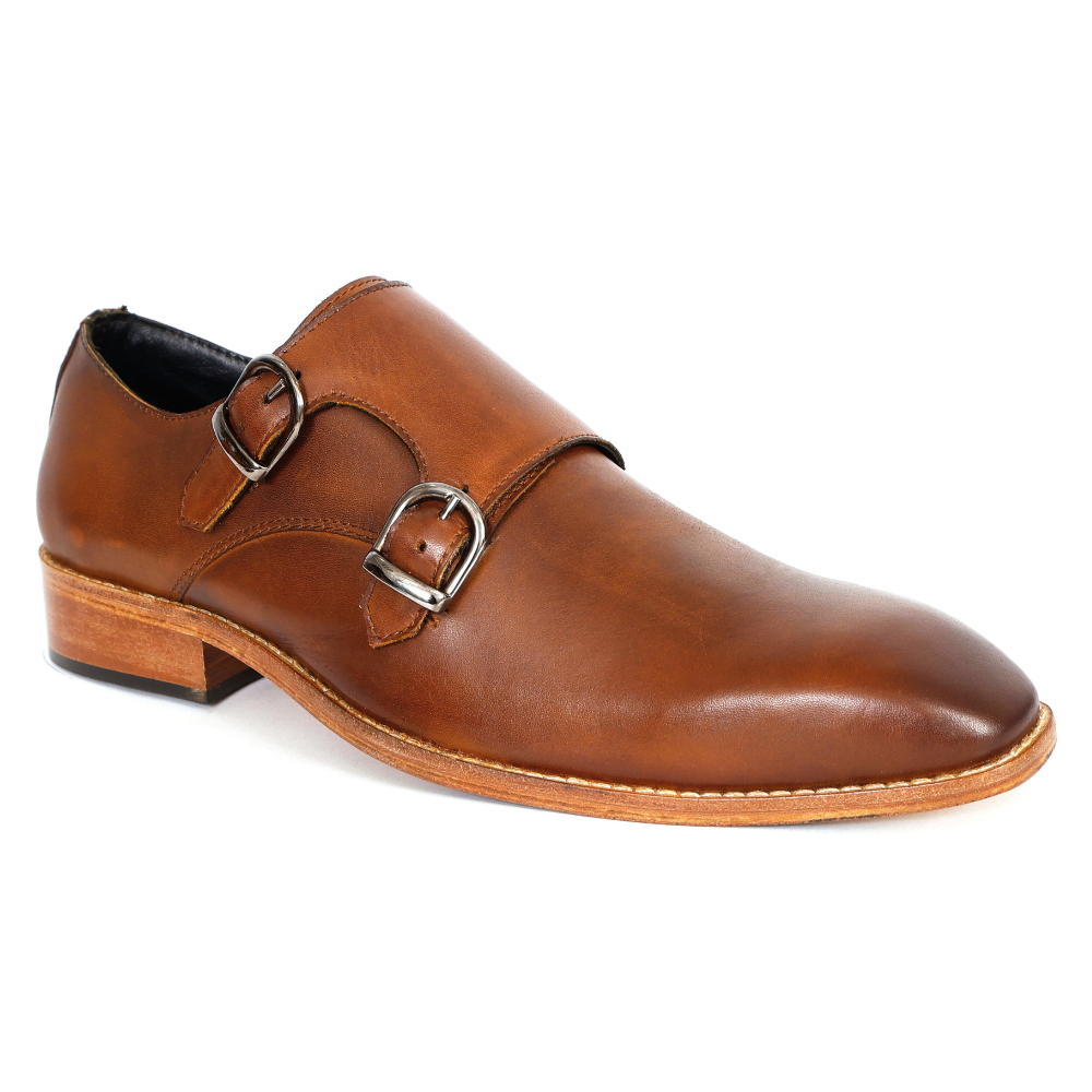 The Burla | Caramel Double Monk Buckle