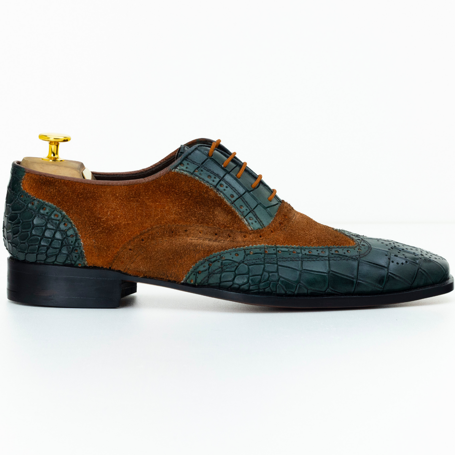 The Greer | Suede Leather Wingtip Spectators
