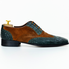 The Greer | Suede Leather Wingtip Spectators