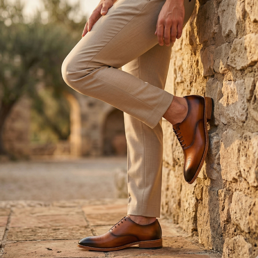 The Liron | Tan Toned Men Oxford