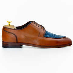 The Norwood | Crocodile Texture Lace Up Shoes