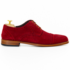 The Harwin | Semi Brogue Suede Shoes