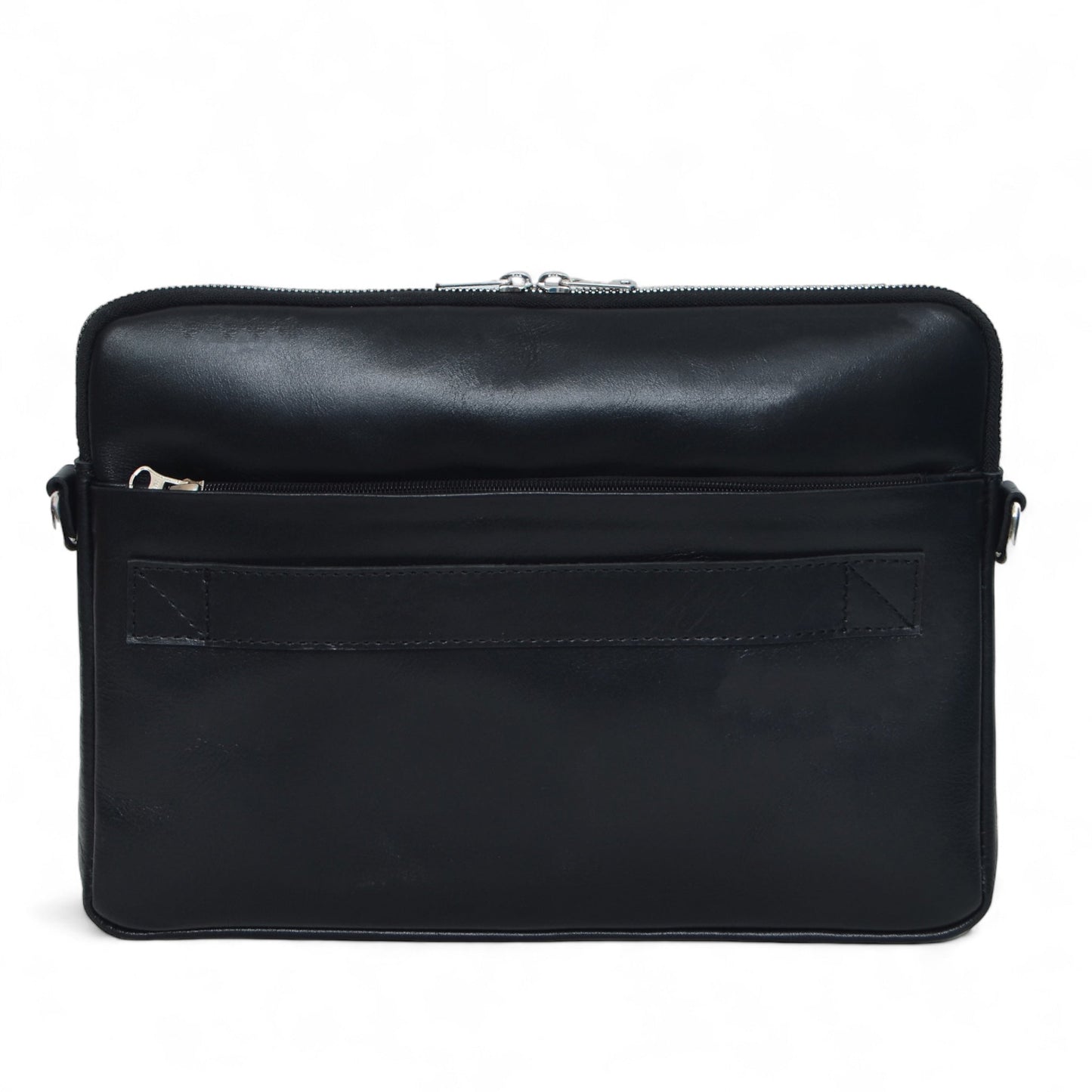 Tech Leather Laptop Sleeve - Black
