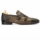 The Prescott | Woven & Croc Embossed Double Monk Slip On