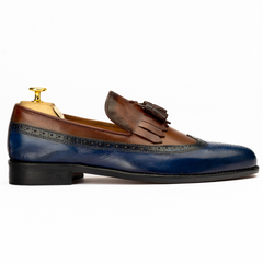 The Norwin | Two Tone Brogue Tassel Loafers