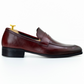 The Camden | Burgundy Leather Penny Loafers