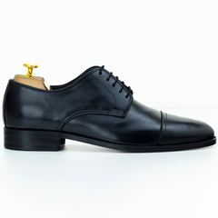 The Silas | Formal Black Derby Shoes