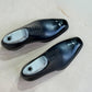 Midnight Blue Black Whole-Cut Oxfords