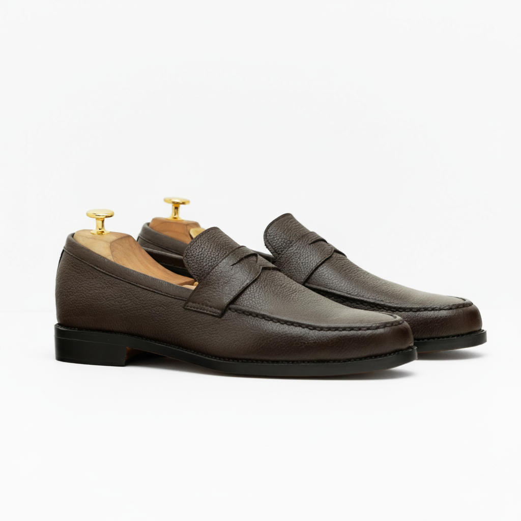 The Osric | Pebbled Leather Loafer