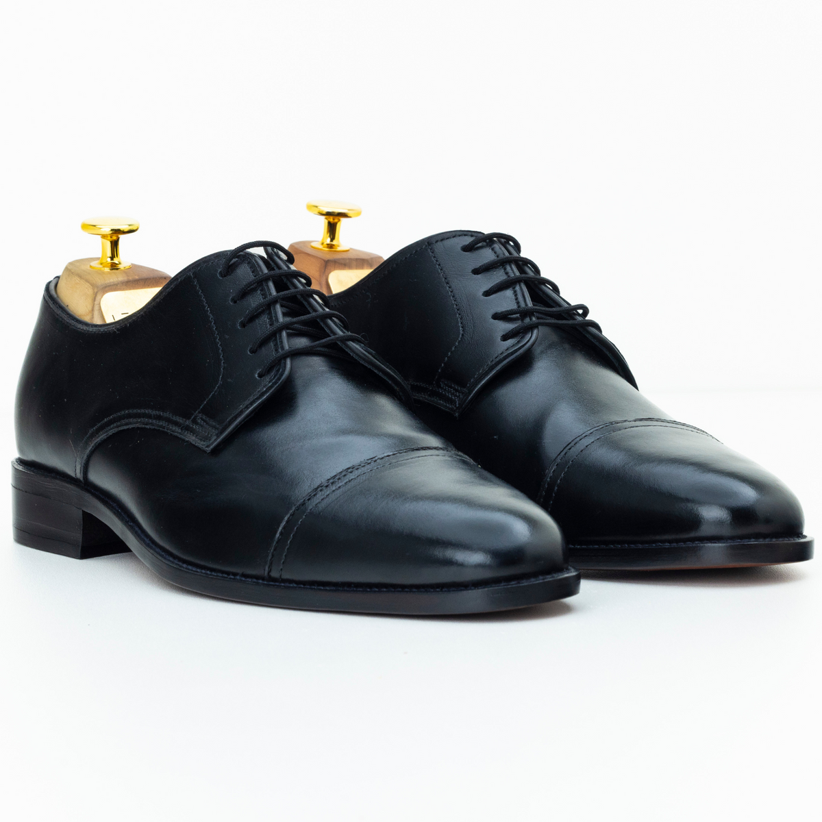 The Silas | Formal Black Derby Shoes