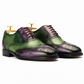 The Bowen | Purple & Green Blend Wingtip Oxfords