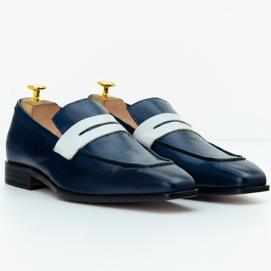 The Sloane | Formal Navy Loafer