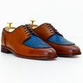 The Norwood | Crocodile Texture Lace Up Shoes