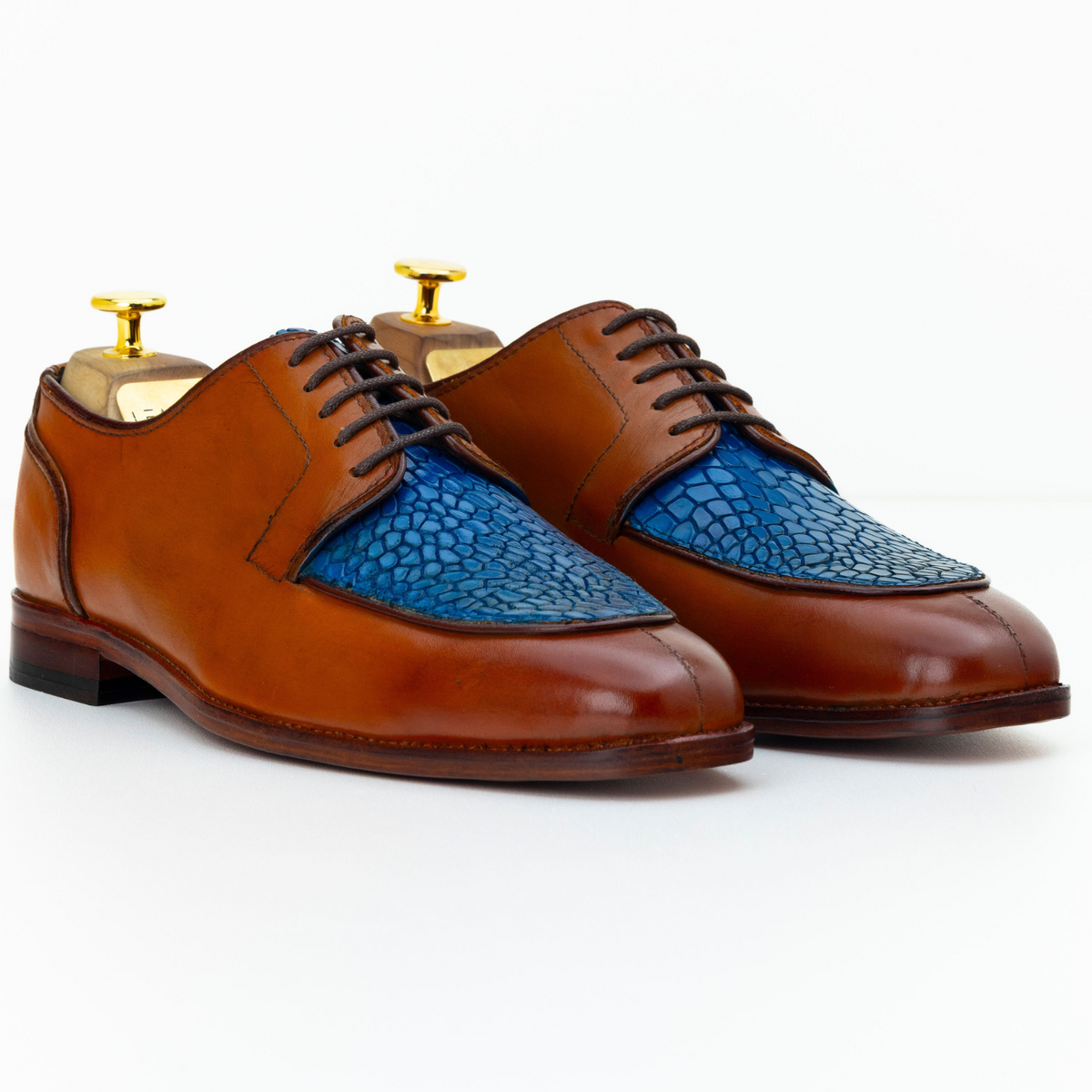 The Norwood | Crocodile Texture Lace Up Shoes