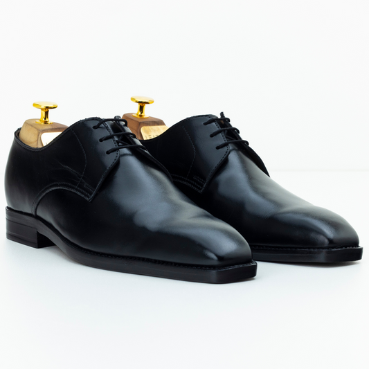 The Alarick | Black Leather Derby