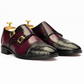 The Winsen | Ostrich Cap Toe Double Monk