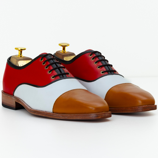 The Halstead | Tri Tone Leather Oxfords