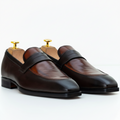 The Ellis | Two Tone Brown Loafers