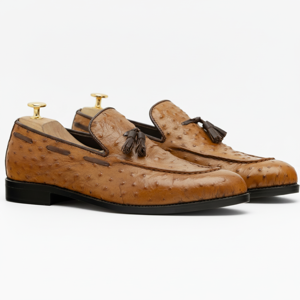 The Wyatt | Ostrich Crafted Loafers