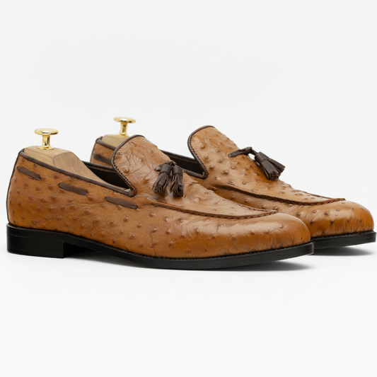 The Wyatt | Ostrich Crafted Loafers