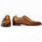 The Grover | Cap Toe Tan Double Monk