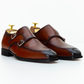 The Ansel | Brown Leather Double Monk Strap