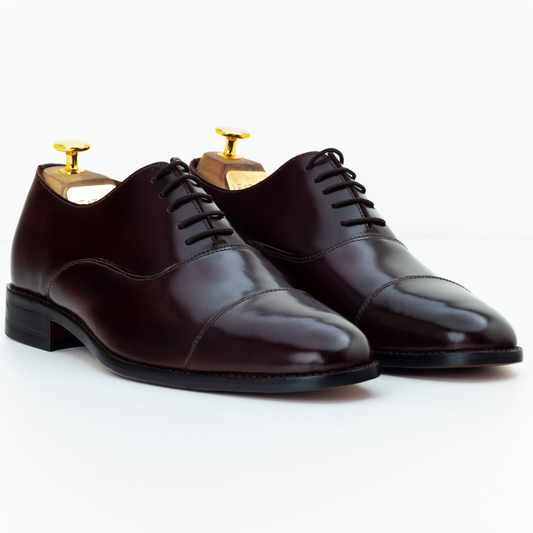 The Verren | Burgundy Cap Toe Oxford