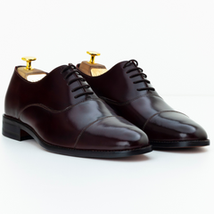 The Verren | Burgundy Cap Toe Oxford