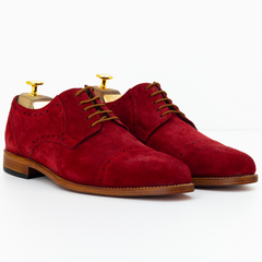 The Harwin | Semi Brogue Suede Shoes