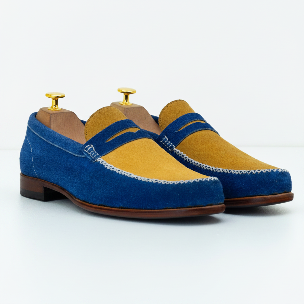 The Abbott | Suede Penny Loafers