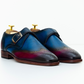 The Ursin | Handpainted Wingtip Monk Strap