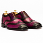 The Pascal | Wingtip Pink Patina Shoes