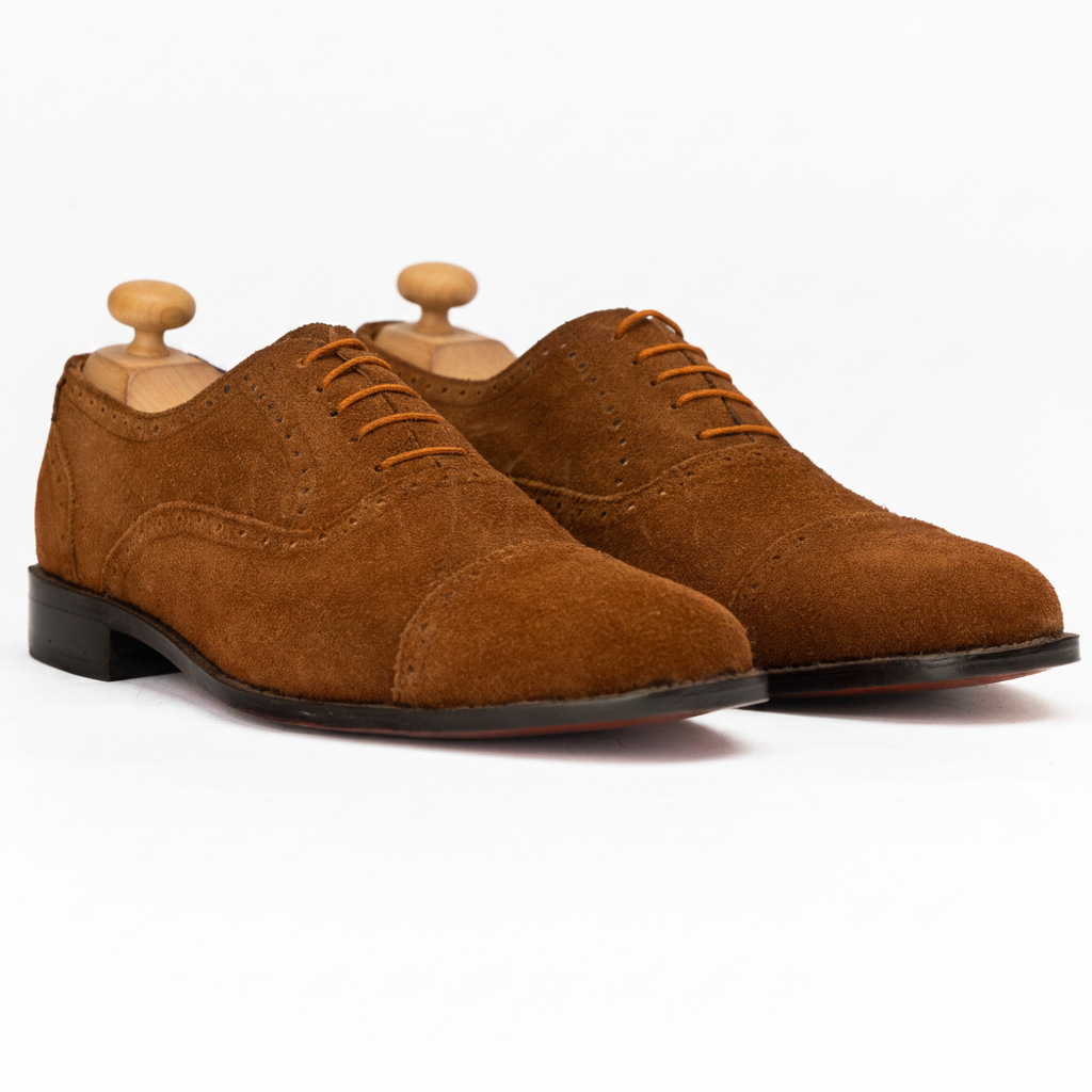 The Yorran | Semi Brogue Cap Toe Oxford