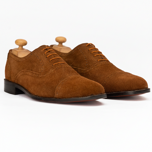 The Yorran | Semi Brogue Cap Toe Oxford