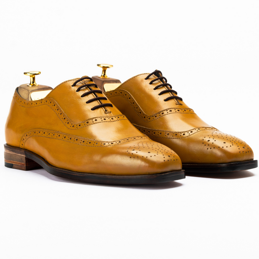 The Allis | Brogue Square Toe Oxford Shoes