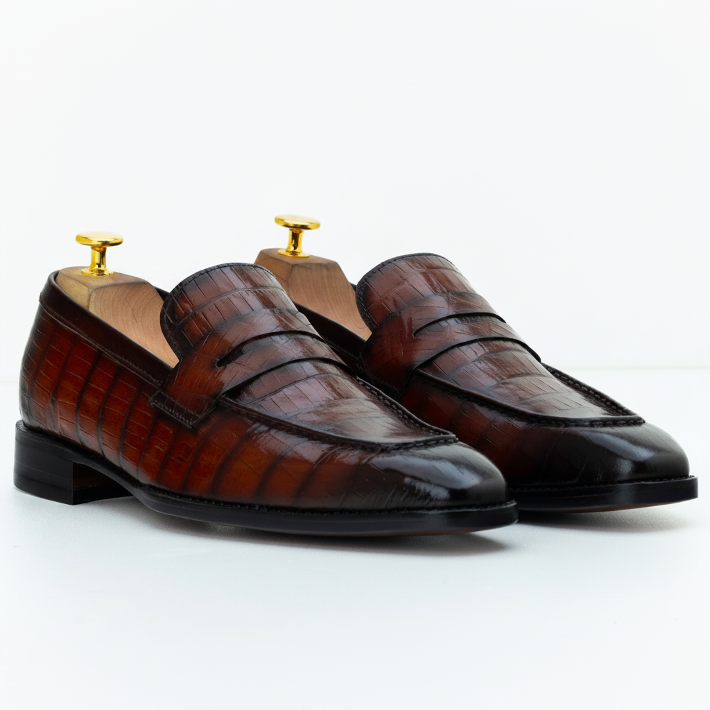 The Royce | Alligator Moccasin Loafer