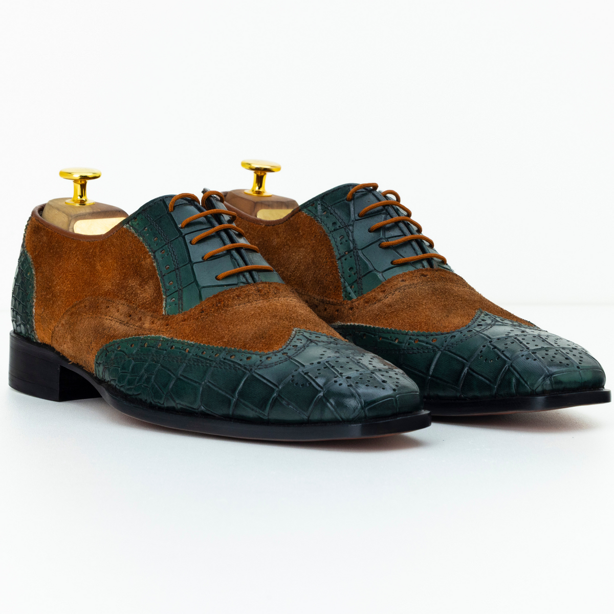 The Greer | Suede Leather Wingtip Spectators