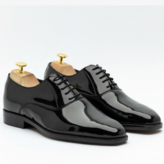 The Ulwin | Black Patent Dress Shoes